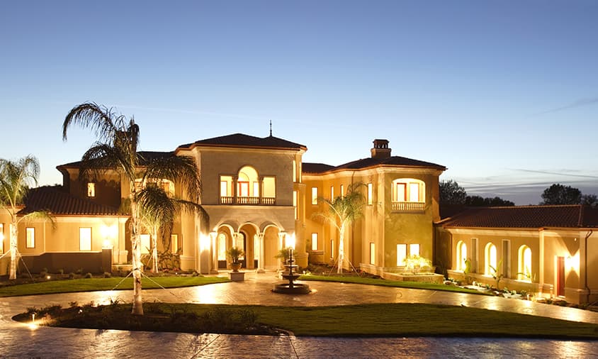 Luxury Home at dusk